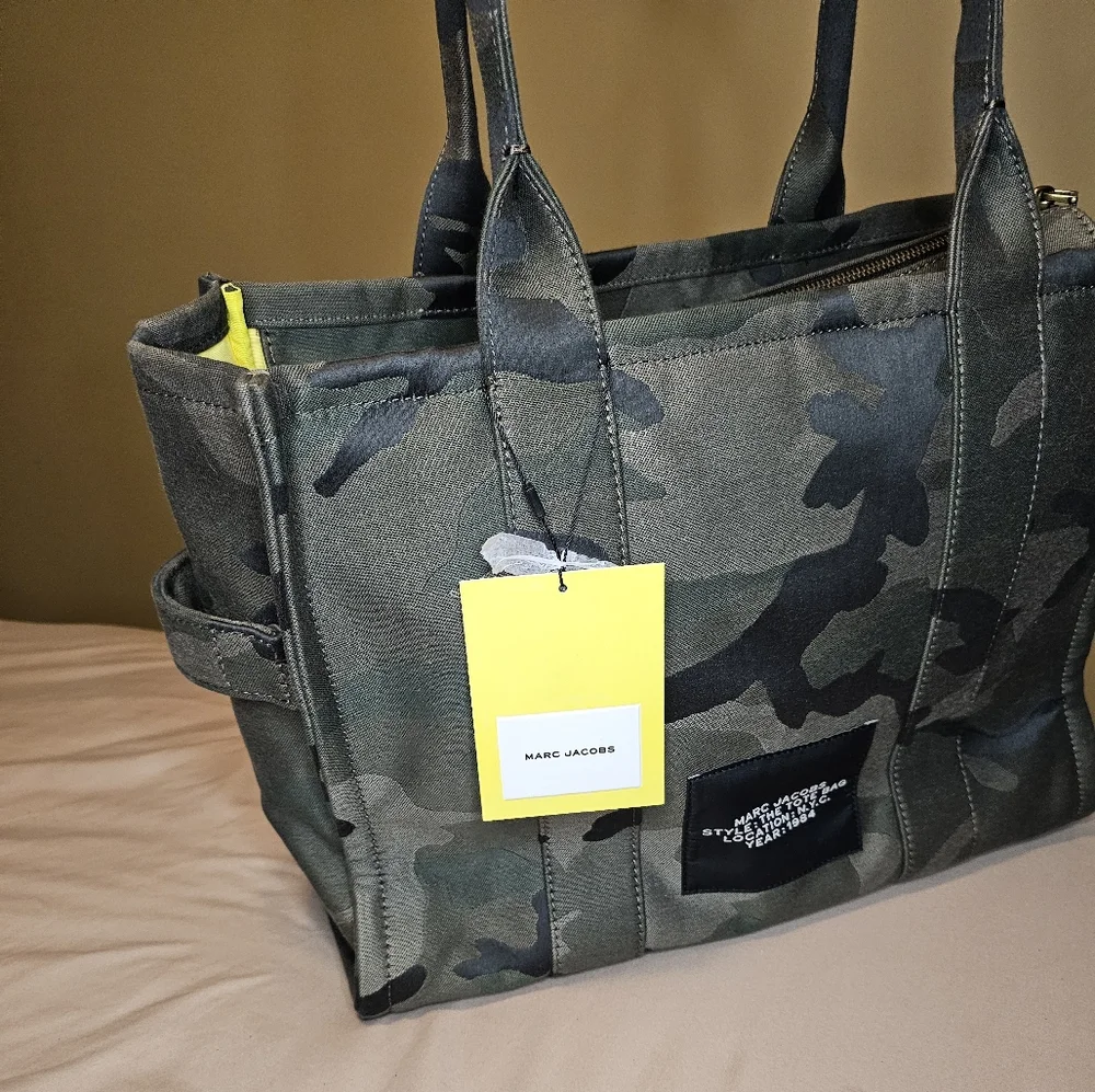 Marc Jacobs Camoflauge Large Tote Bag NWT